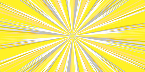 Fototapeta premium Groovy starburst with colorful rays. Abstract disco striped background. Orange, pink and green sun retro psychedelic design.