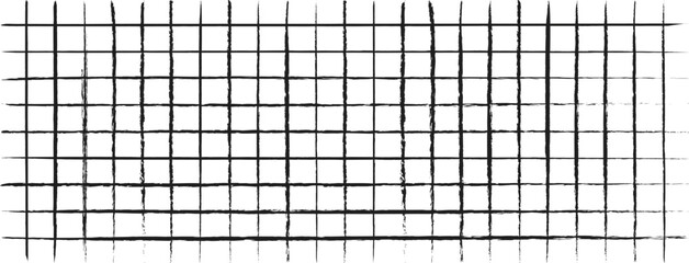 Hand Drawn Grunge Grid Pattern and Distressed Crossed Lines Vector Illustration © TAHERA