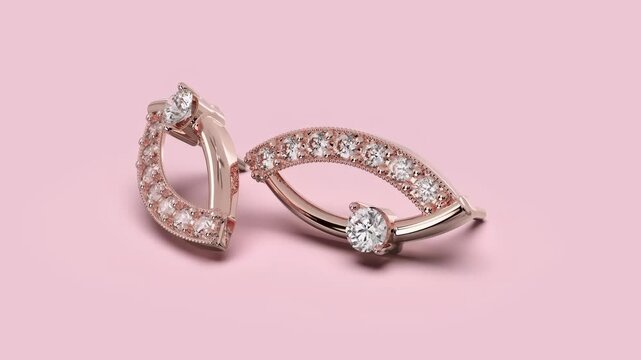 Marquise Diamond tops Jewelry Showcase Animation