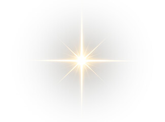 Golden sparkle shooting star PNG with glowing trail light flare burst ray isolated on transparent background for magical holiday design. © AzeritCrystal