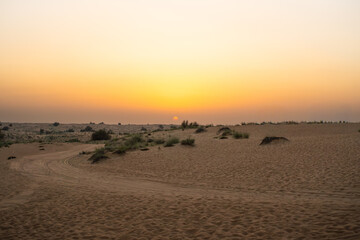sunset over the desert © Vlad