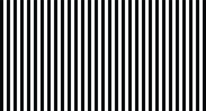 Vertical black and white stripes pattern with repeating parallel lines creating a contrast geometric background, for compositions