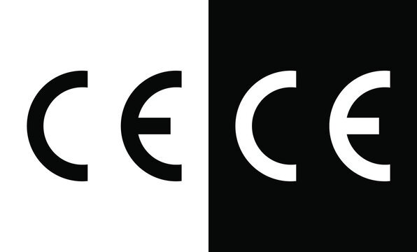 CE logo vector sign 