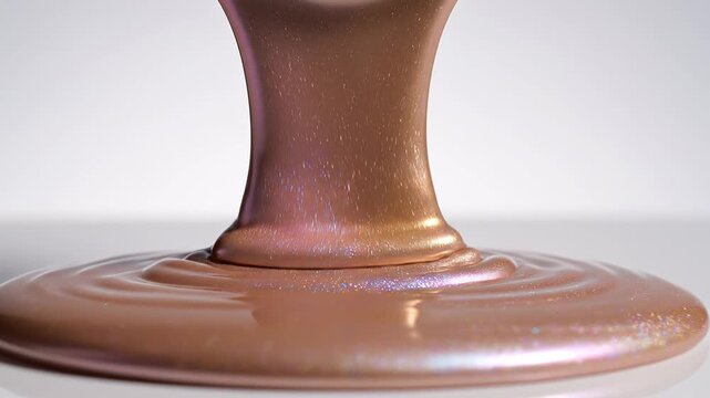 Flowing shimmer liquid texture macro background
