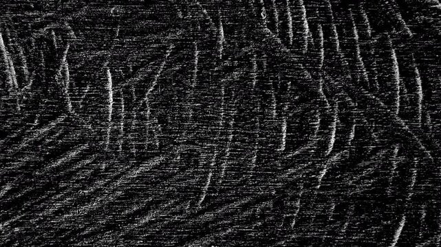 Dark abstract grunge texture with curved scratches, woven patterns, rough surfaces, and distressed details.