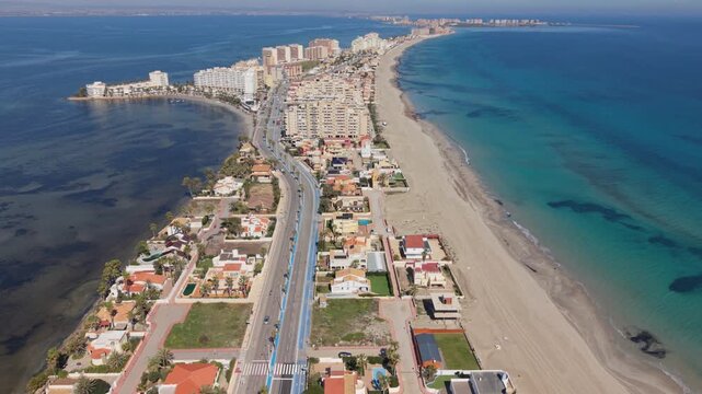 La Manga del Mar Menor, Murcia, Spain, beautiful costline and sandy beaches