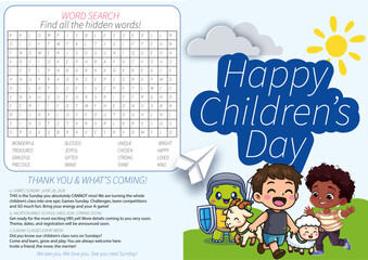 Fototapeta premium Children Booklet Design