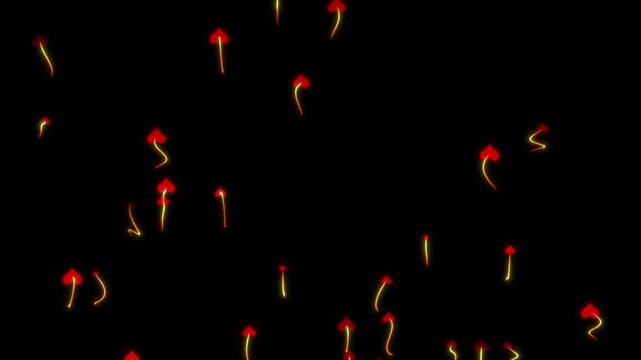 valentines day romantic background love hearts rising animation, wedding anniversary love symbol background, love and marriage concept, love and passion 14 February, valentines day hearts motion, 4k