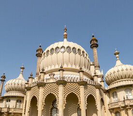 Fototapeta premium The historic Brighton Pavilion on a bright and sunny day