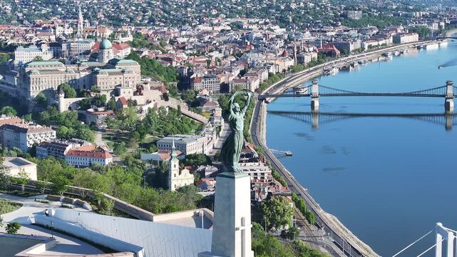 View of the Danube River in Budapest, Hungary