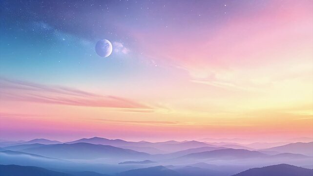 Ultra smooth pastel cosmic gradient with drifting haze layers and soft natural abstract motion