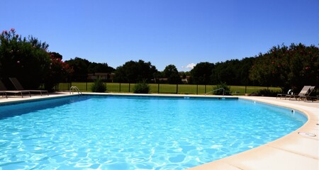 Fototapeta premium Swimming pool on a summer day 