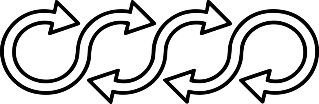 Continuous Cycle Arrows Graphic