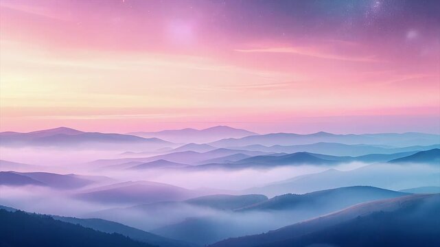 Ultra smooth cosmic pastel haze drifting in soft layers with peaceful abstract motion and depth