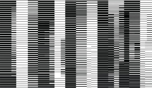 Black and white striped pattern with horizontal lines