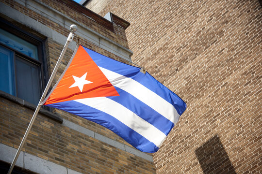The Cuban flag
