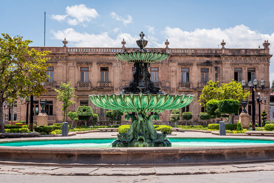Fountain with fish in San Luis Potos&iacute;