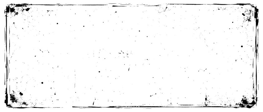 Vintage film texture overlay with gritty dust, scratch marks, old camera frame, black grunge noise and distressed vector effect