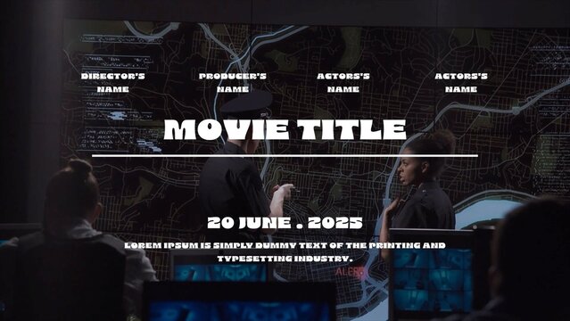 Dark Pursuit &ndash; Suspenseful Crime Thriller Movie Title Animation with Bold Retro Typography for Detective Films, Mystery Trailers and Cinematic Storytelling Projects