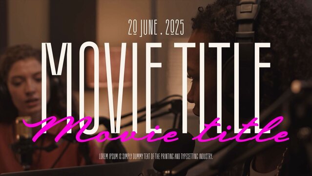 Midnight Radio &ndash; Retro Broadcast Movie Title Animation with Neon Script Typography for Music Documentaries, Independent Films and Late-Night Storytelling Projects