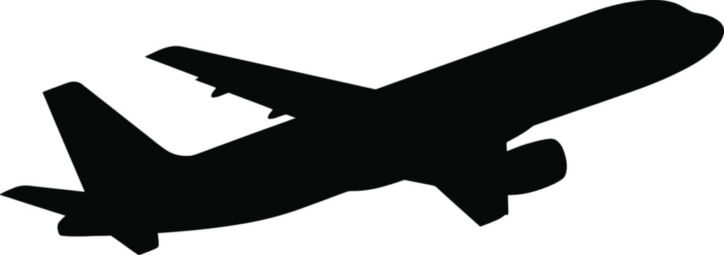 Seaplane silhouette on water surface for vintage and retro aviation concepts.