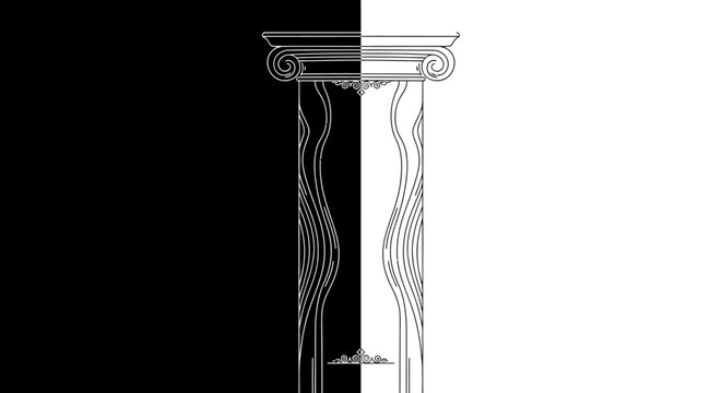Detailed architectural column design element.