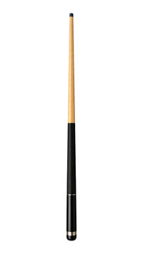 PNG Classic wooden billiard cue on white background.