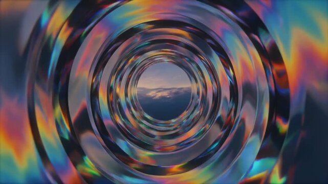 Vibrant Swirling Patterns in Motion.