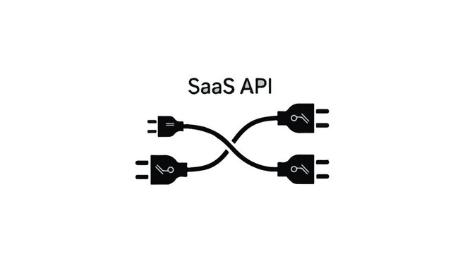 SaaS API integration connection concept