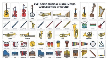 Collection of Musical Instruments - Exploring Sound and Music © Abdul