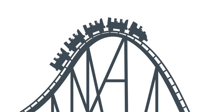 Roller Coaster Track Ride Structure.