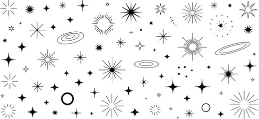 star cosmic geometry illustration seamless vector repeat pattern print © AIcon Star
