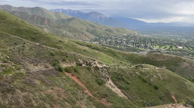 Hiking the Living Room Trail in the Wasatch Mountains, Salt Lake City, Utah