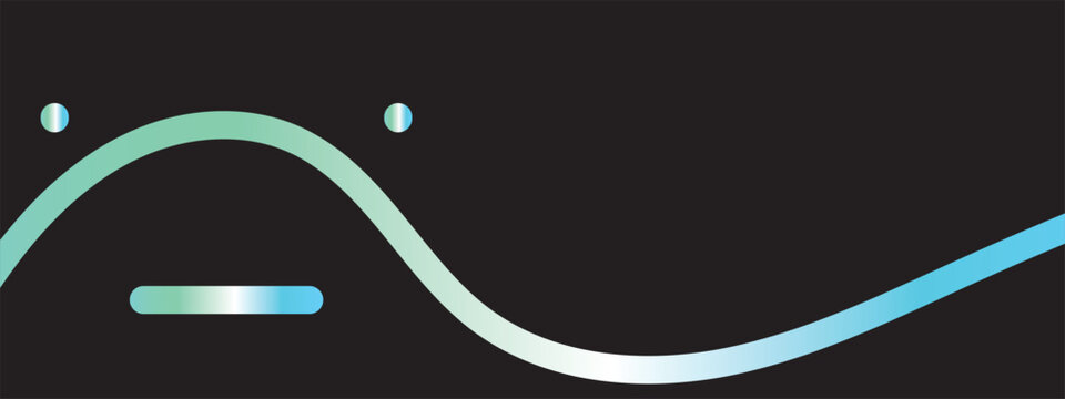 A stylized green line graph with a frowning face on a fathers day