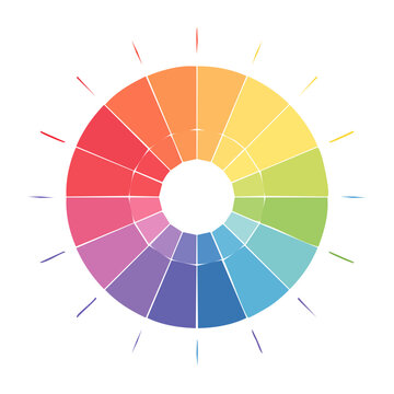 Color Wheel with Spectrum of Hues