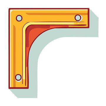 Cartoon Corner Bracket Illustration