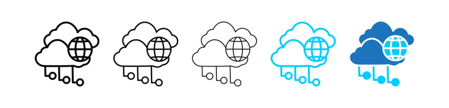 Hybrid Cloud defferent icon