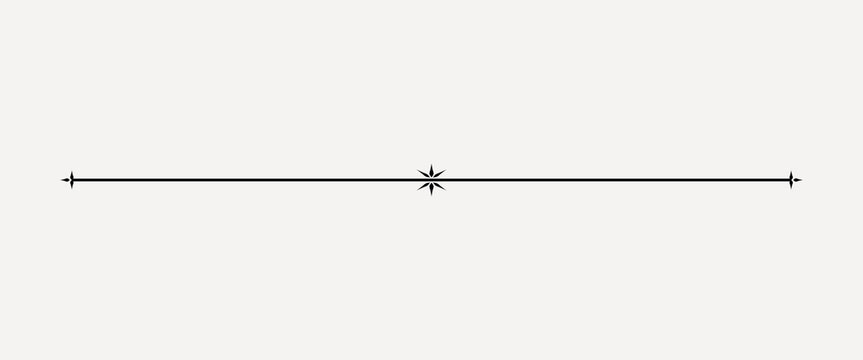 Elegant minimalist decorative line design vector