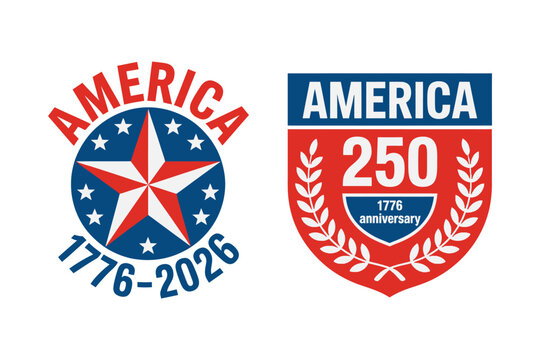 Celebrate America's 250th anniversary with patriotic emblems and star designs