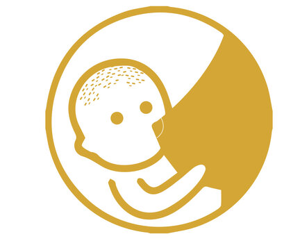  a baby drinks mother's milk