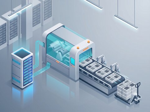 Automated media layout production from server conveyor system