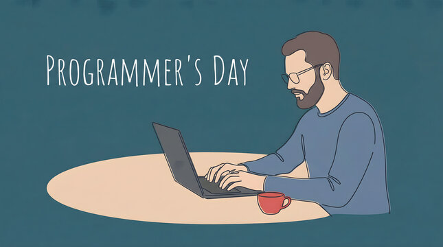 programmer working on laptop