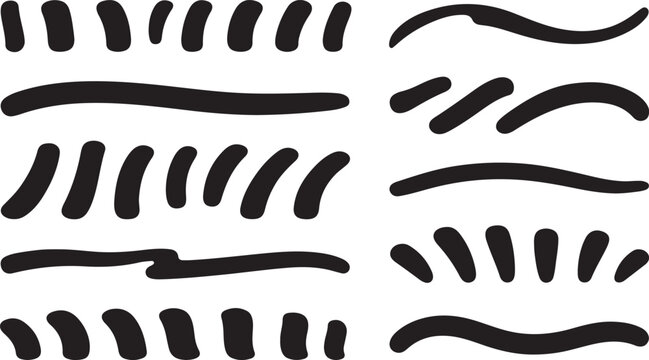 Abstract tribal line pattern with ethnic decorative shapes and forms.