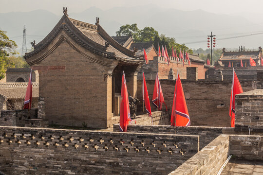 View of Zhangbicun village, Shanxi province, China