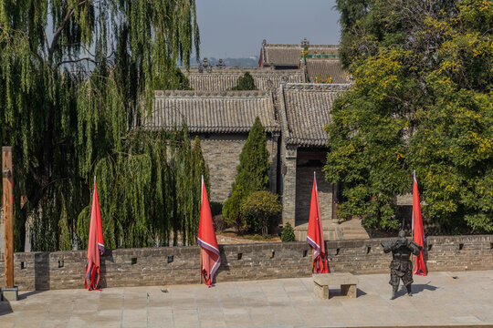 View of Zhangbicun village, Shanxi province, China
