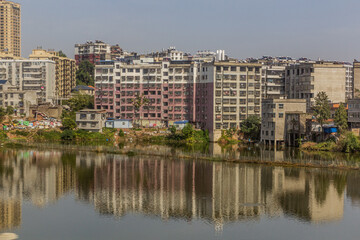 Obraz premium Yangxin city, Hubei province, China