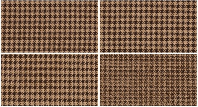 Classic brown houndstooth pattern seamless texture background.