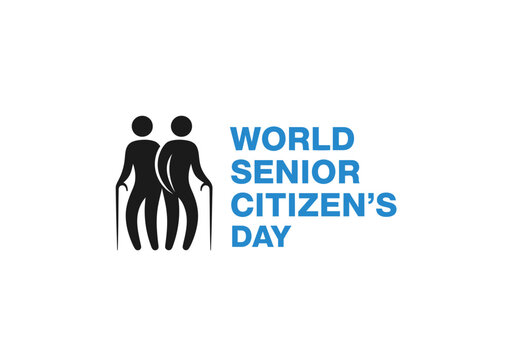 World Senior Citizen's Day celebration with iconic senior figures and text