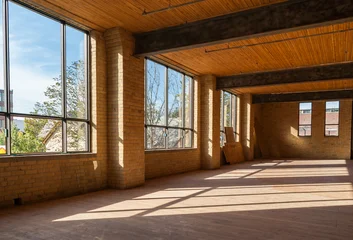 Fototapeten Toronto Bright Empty Loft Office Interior In Toronto  © Helen Filatova