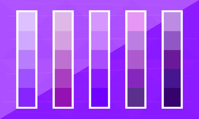 Trendy Purple Color Palette Set © Vectoro